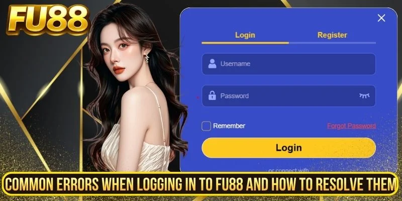 Common FU88 login errors and troubleshooting checks
