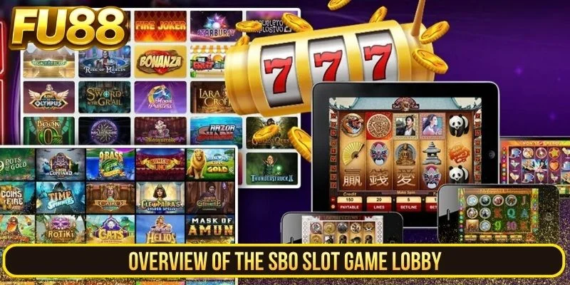 Overview of the SBO Slots FU88 lobby and available game cards