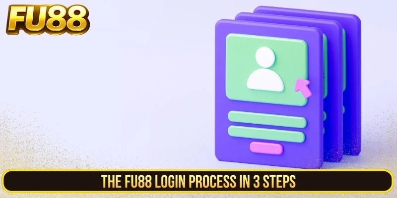 The FU88 login process in three steps