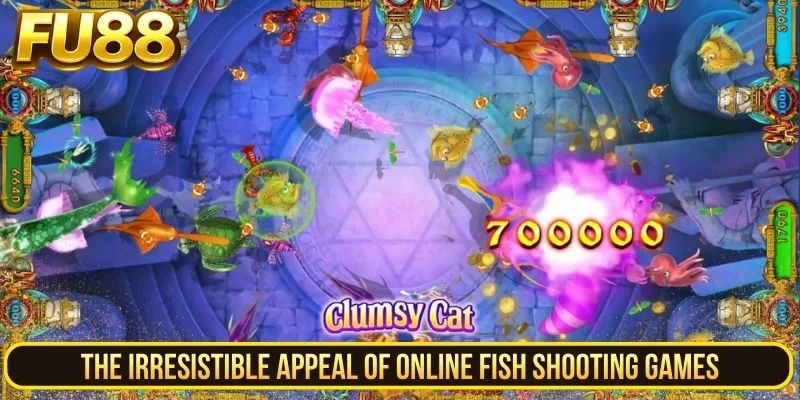 Overview of online fish shooting graphics, targets and weapon controls