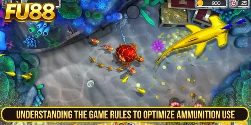 Reviewing game rules, target values and ammunition controls before fish shooting
