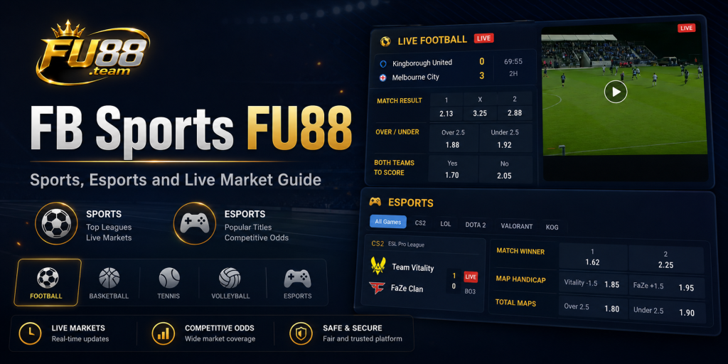 FB Sports FU88: Sports, Esports and Live Market Guide