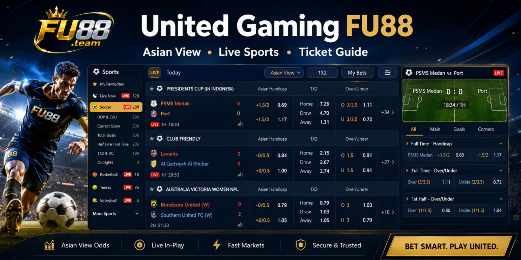 United Gaming FU88: Asian View, Live Sports and Ticket Guide